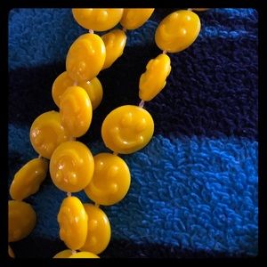 Emoji/Smiley face Vintage Hippy necklace